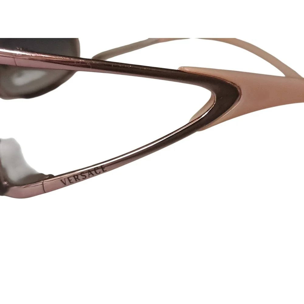 Versace Mod. 2048 Pink Wrap Sunglasses Vintage Made in Italy Y2K